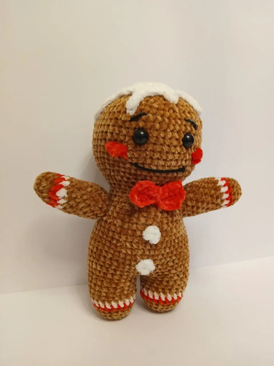 Boneco de gengibre em croche. — изображение 4