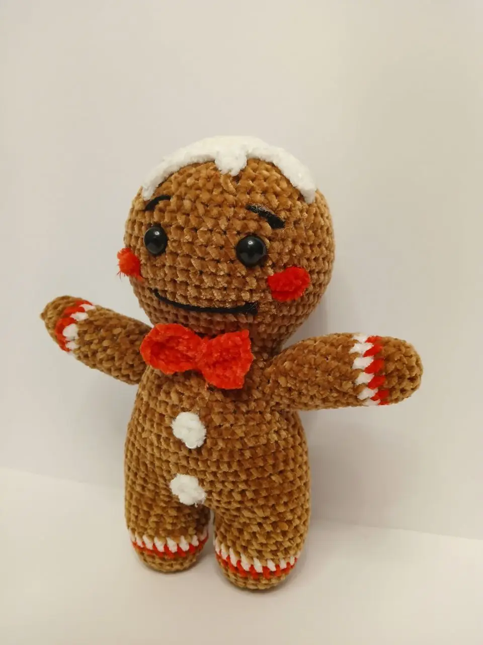 Boneco de gengibre em croche.